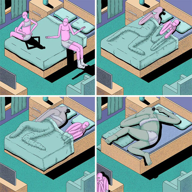20 Surreal Comics With Elements Of Dark Humor, Illustrated By Alex Gamsu Jenkins