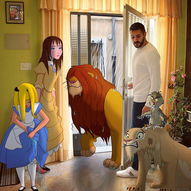 This Guy Photoshops Disney Characters Into His Photos To Make His Life A Little More Fun (20 New Pics)