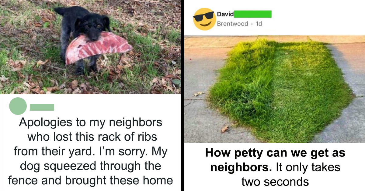 The Strangest Situations That Happen Living Next Door, As Shared By This Online Group (20 Pics)