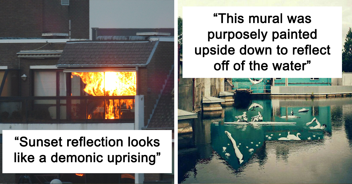30 Times People Spotted Cool And Interesting Reflections, They Just Had To Share Them Online