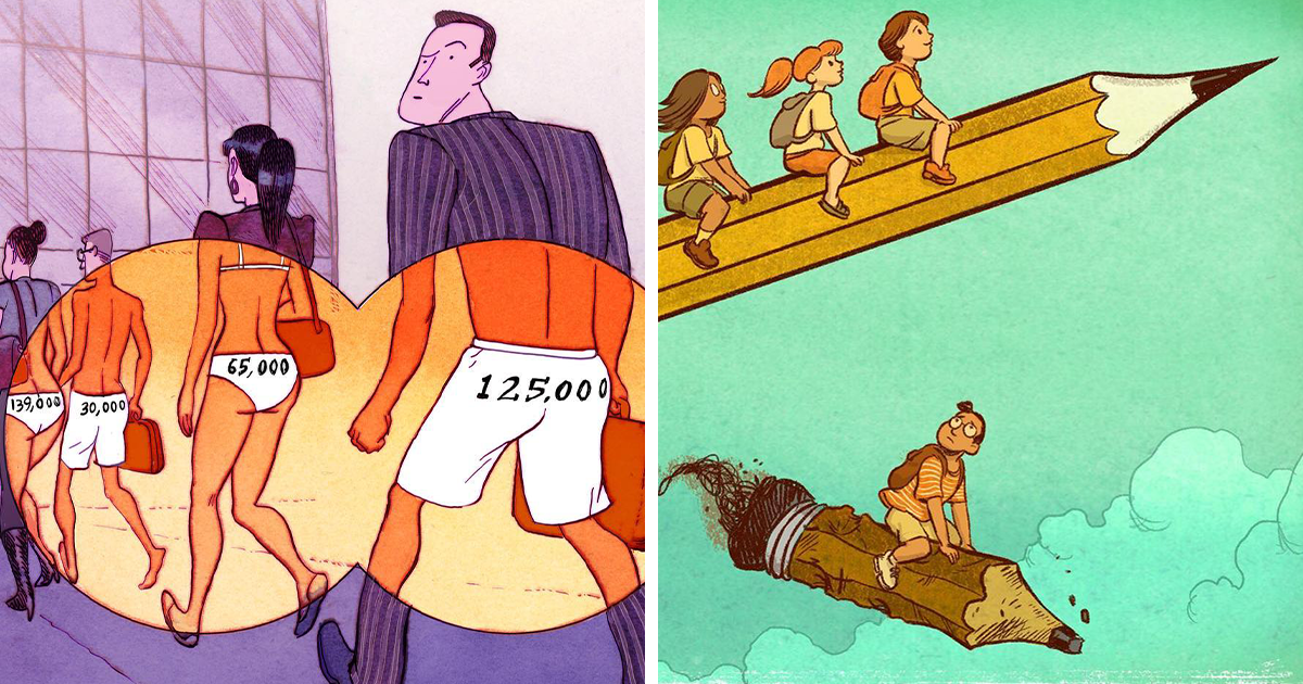 20 Times This Artist Created Illustrations About Social Issues And Imperfections Of Modern Life