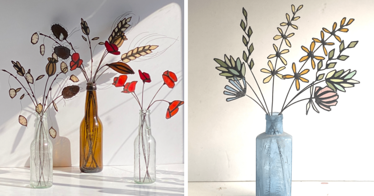 10 Times This Artist Created Transparent Colorful Flowers That Reflect Light In A Magical Way
