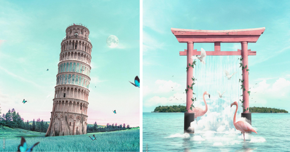 Artist Creates Surreal Digital Artworks With Pastel Hues (10 Pics)
