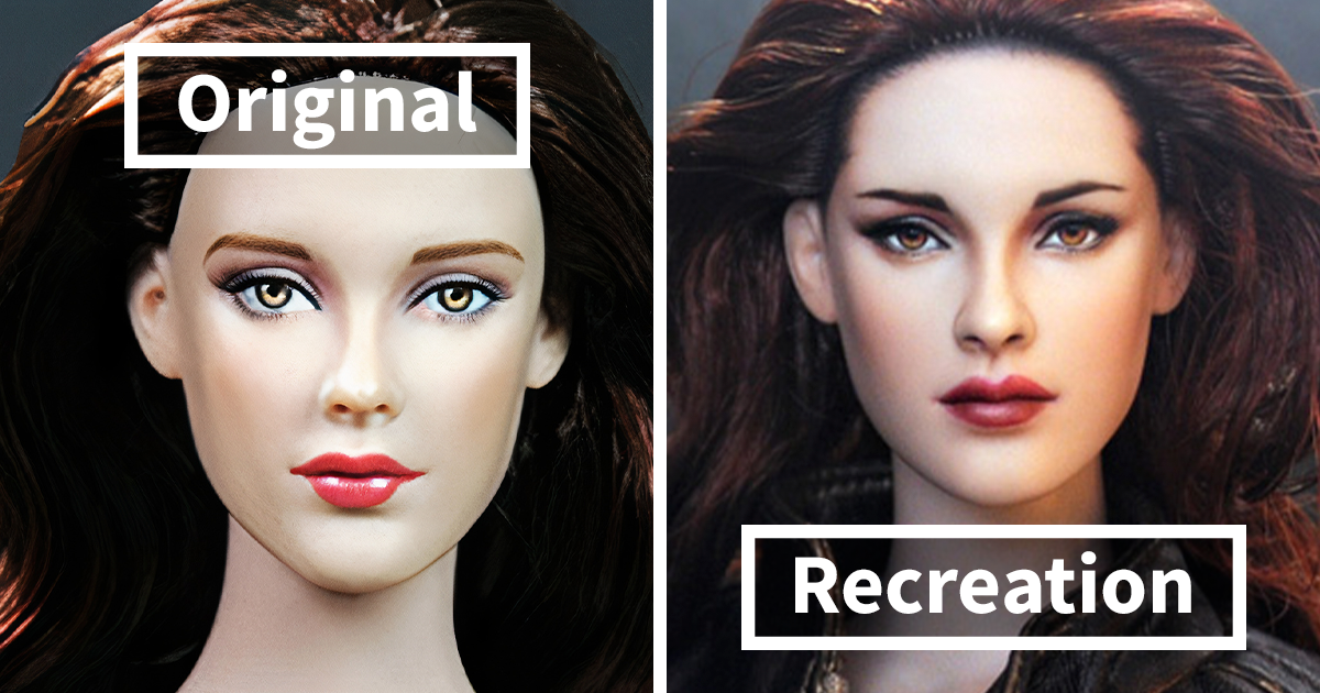 Artist Repaints Celebrity Dolls To Make Them Look More Realistic (20 Pics)
