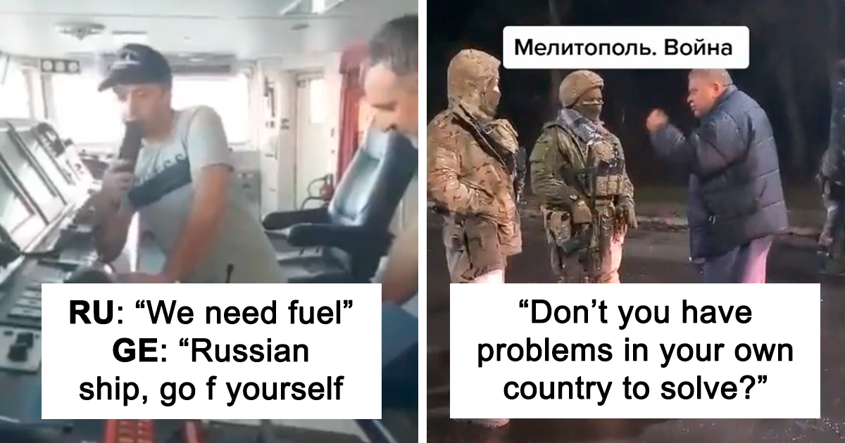 20 Small Acts Of Bravery And Resistance Against War, As Demonstrated By Ukrainian Civilians And People All Over The World