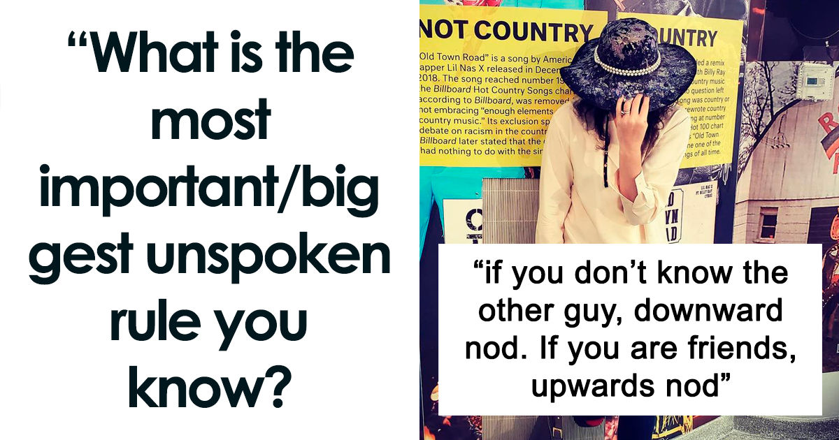 How Many Of These 20 Unspoken Rules Do You Know About?