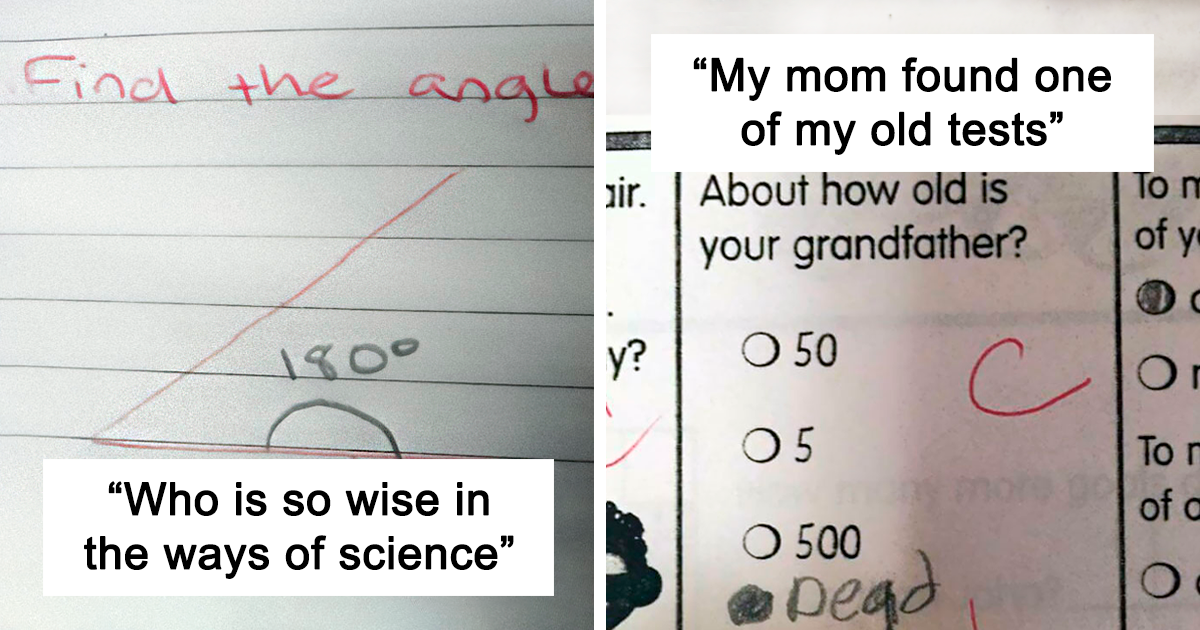 30 Times Kids Wrote Such Clever And Funny Answers In Exams, They Had To Be Shared Online