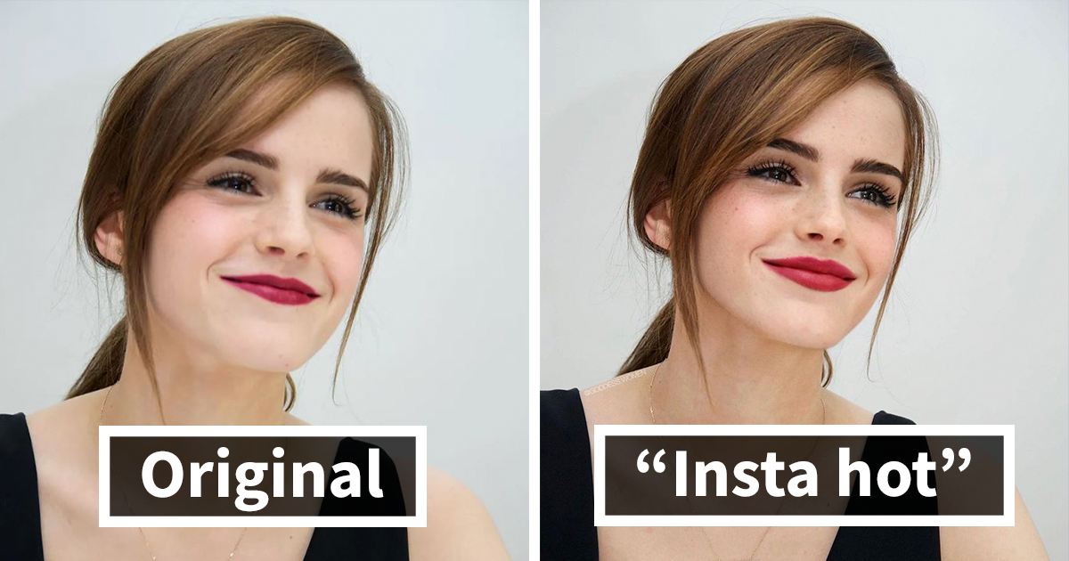 This Insta Page Shares Famous Faces Photoshopped To Fit Today’s ‘Beauty Standards’ (20 New Pics)