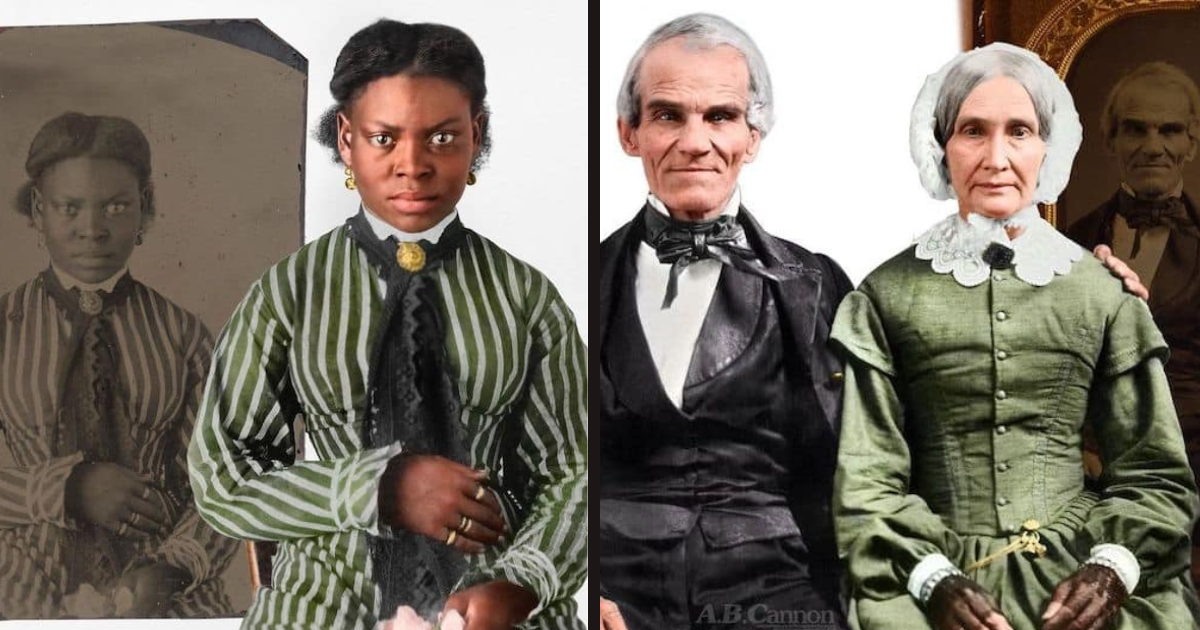 Artist Colorizes Old Portraits From 19th Century For Families, Museums And Historical Societies
