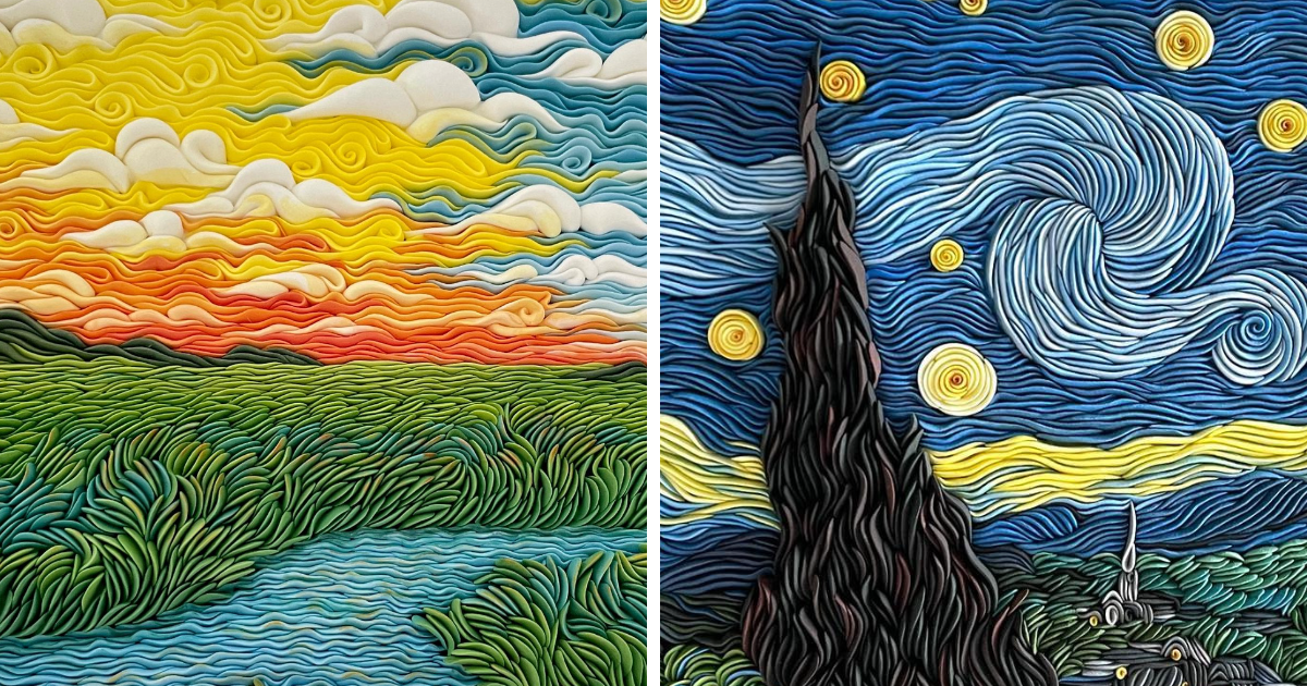 Lithuanian Artist Uses Japanese Air-Dry Clay To Create Mesmerizing Artworks (10 Pics)