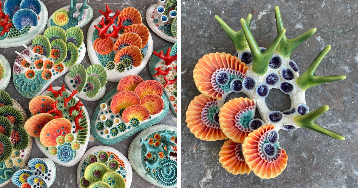 This Artist Strives To Show The Vibrancy And Texture Of Corals Through Her Ceramic Sculptures