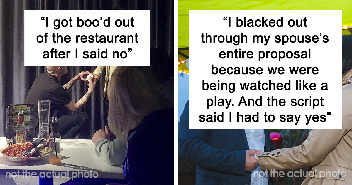 20 People Shared Their Honest Opinions On Public Marriage Proposals