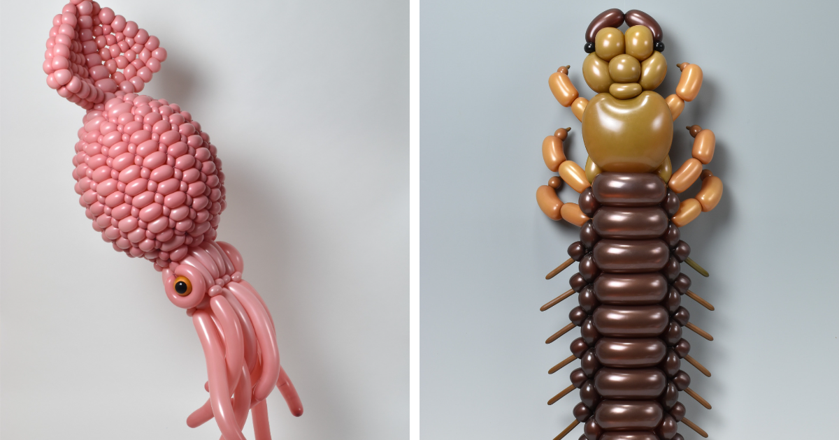 20 Eye-Popping Animal Sculptures Crafted from Twisted Balloons By Masayoshi Matsumoto