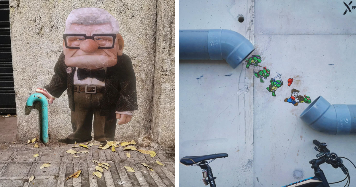 Artist Gives New Life To Neglected City Areas With His Wonderful Artworks (20 Pics)