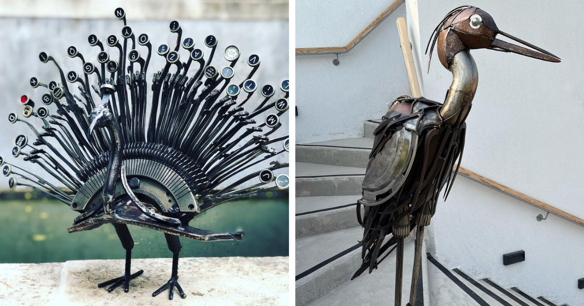 10 Times This Artist Created Stunning Sculptures From Recycled Metal Parts