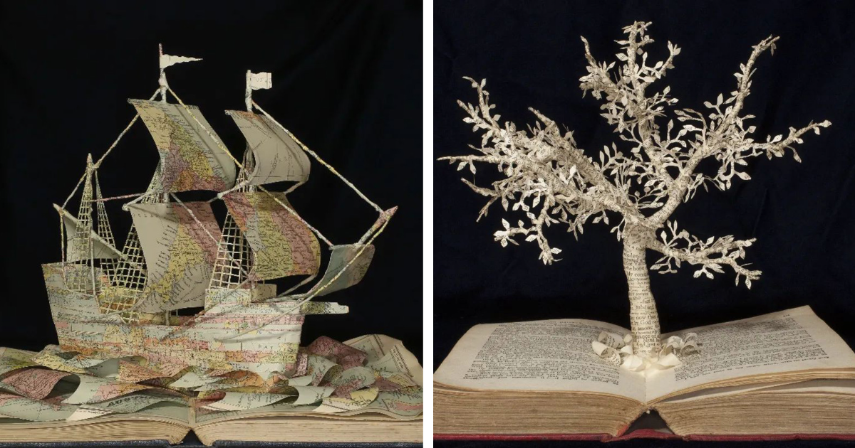 Artist Transforms Books Into Beautiful Sculptures (20 Pics)