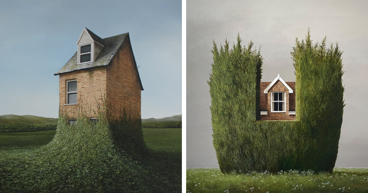 10 Mind-Twisting Paintings Of Buildings That Explore The Boundaries Of Magic And Reality