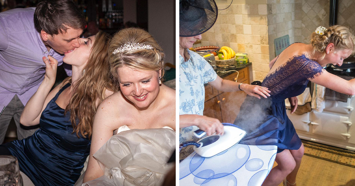 Wedding Photographer Shares 20 Unique Photos That Capture The Chaos Of Weddings