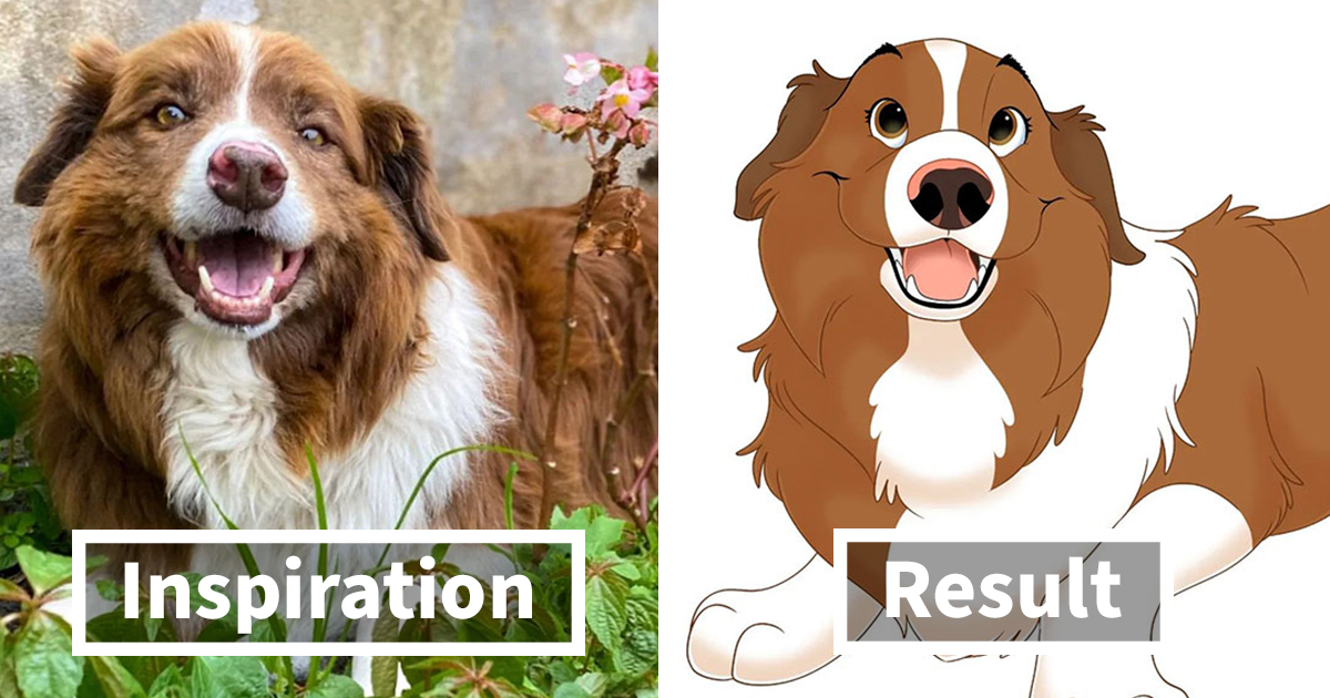 Artist Alessia Ciullo Draws Disney Themed Pet Portraits (15 Pics)