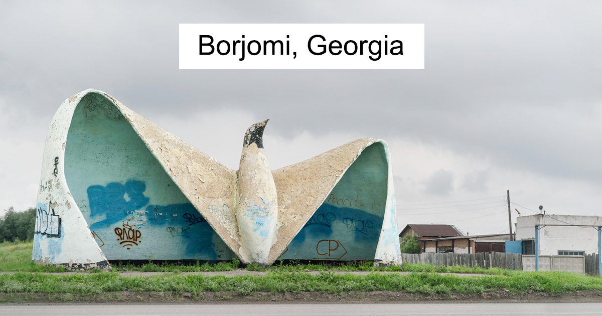 20 Fascinating Bus Stop Designs Spotted In The Soviet By A Canadian Photographer