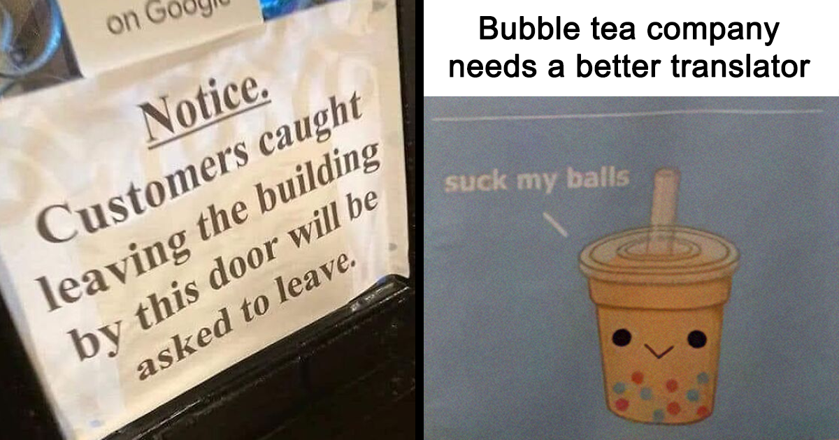 30 Of The Funniest Road And Shop Signs Around The World, As Shared In This Online Community