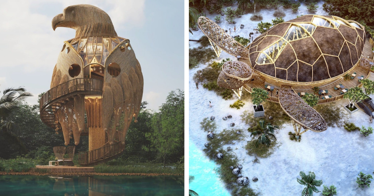 Nature's Influence on Architecture: 20 Animal-Infused 3D Designs By Thilina Liyanage