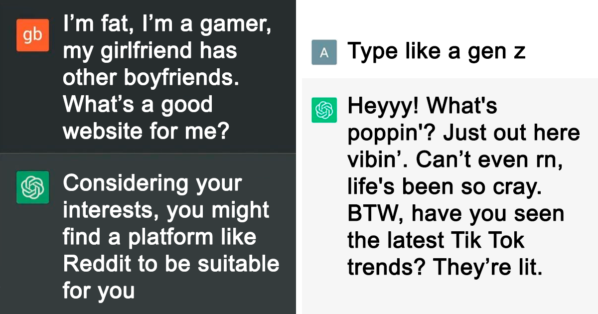 30 Of The Funniest ChatGPT Fails That Cracked People Up