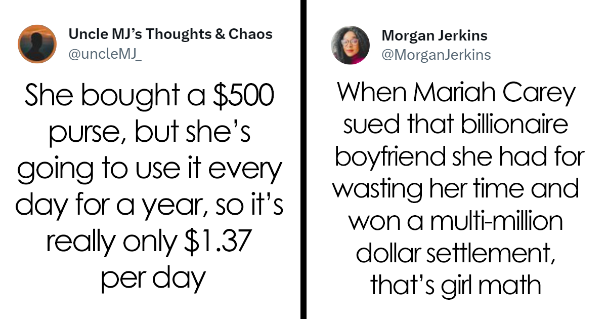 25 Times People Succinctly Explained “Girl Math” In A Funny Post