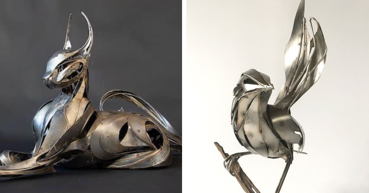 Crafting Creatures: The Magic Of Metallic Animal Sculptures By Georgie Seccull (10 Pics)