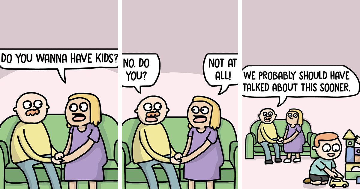 20 Times This Norwegian Artist Illustrated Random Situations With A Touch Of Dark Humor
