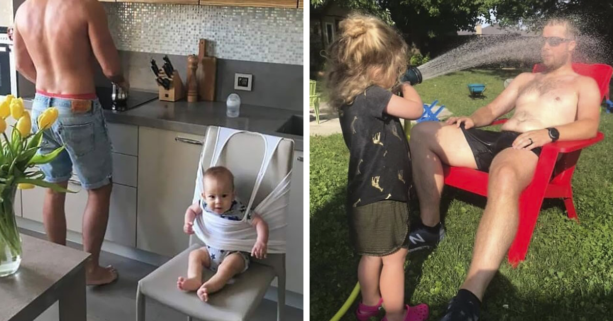 40 Wholesome Dads Whose Parenting Skills Are Hilariously Good