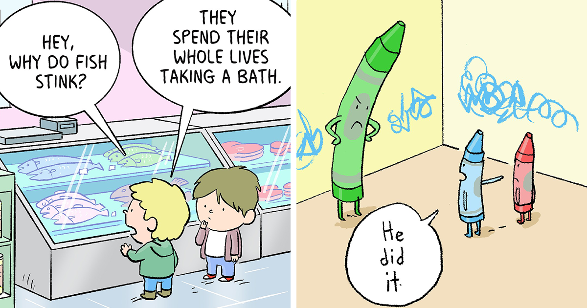30 Funny And Absurd Comics With Unexpected Endings, By Jim Benton