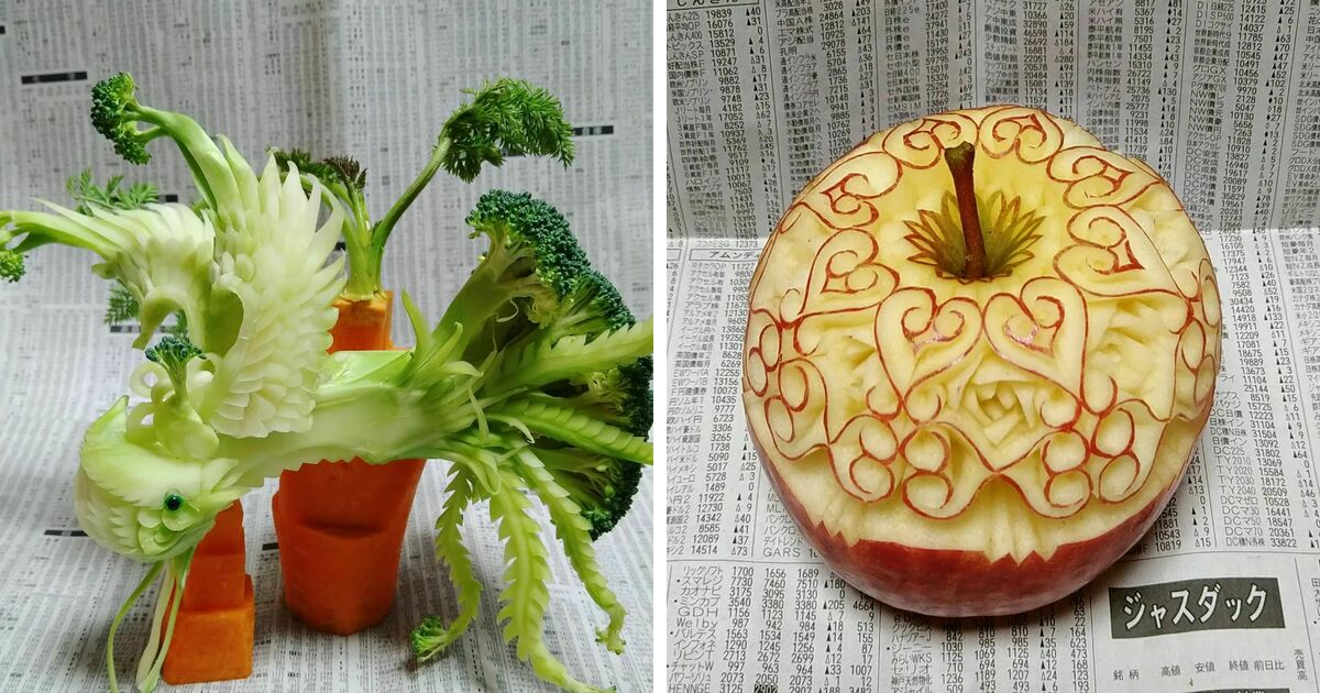 25 Exquisite Vegetable And Fruit Creations By Japanese Artist Gaku