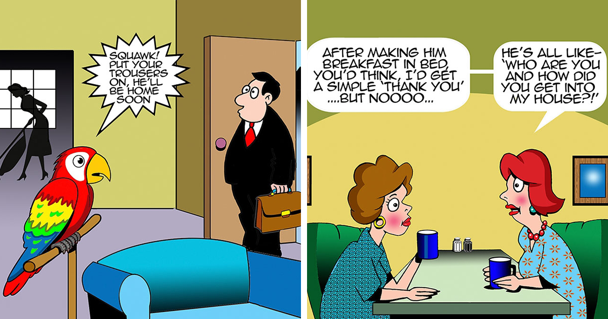 25 Of The Funniest One-Panel Comics By Daily Cartoonist Mark Lynch