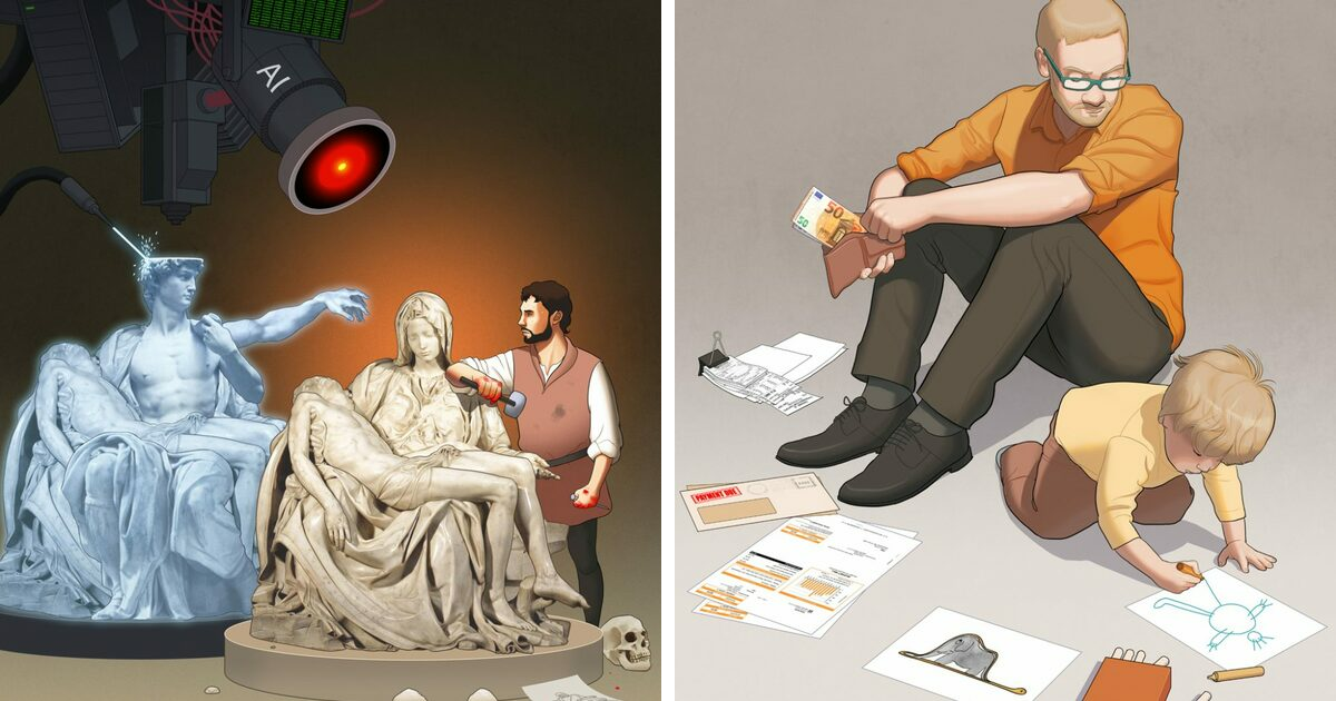 25 Illustrations About The Problems Of Our Current Reality By Daniel Garcia
