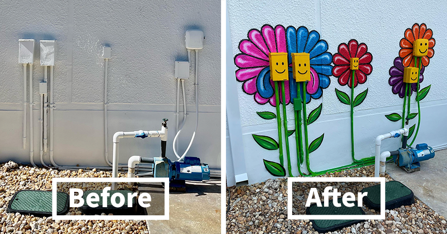 25 Fun And Interactive Street Art Created By Tom Bob