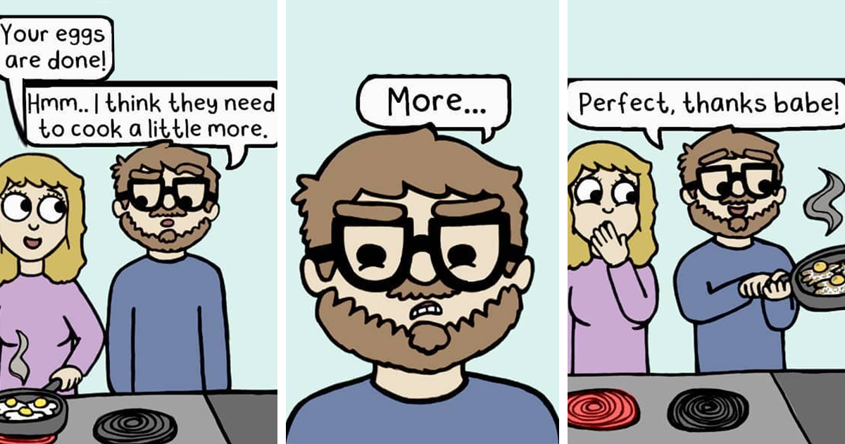 20 Funny Comics Illustrated By This Artist Showing Daily Realities With Her Boyfriend And Cats