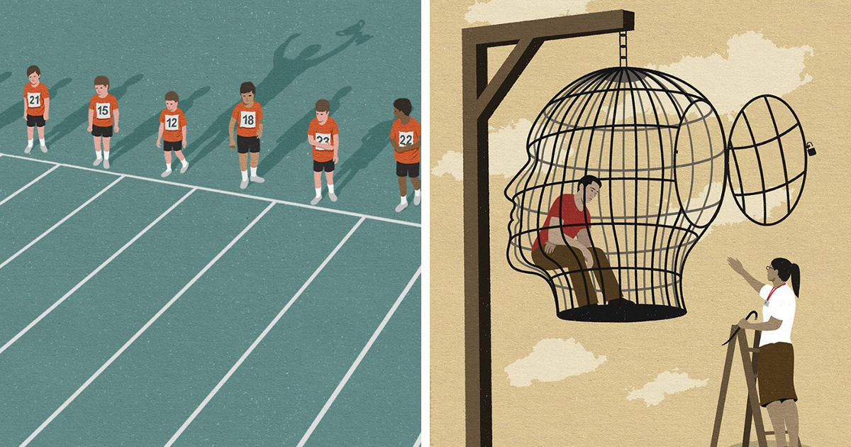 25 Times This Artist Created Intriguing Illustrations About Modern Society