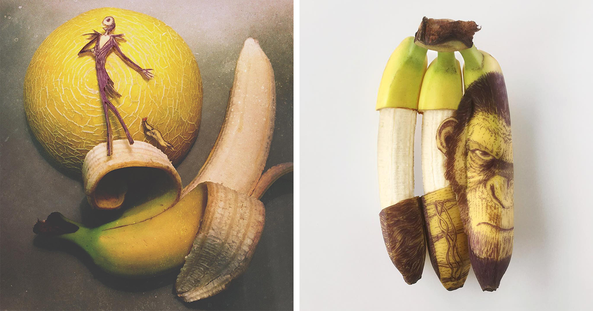 20 Amazing Artworks Made From Bananas By This Imaginative Artist