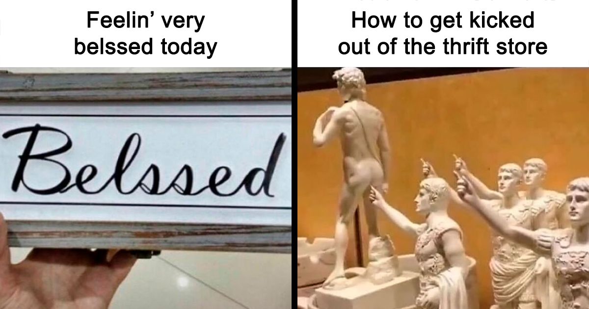 "Ridiculous Thrifter”: 40 Hilarious Secondhand Finds And Thrifting Memes