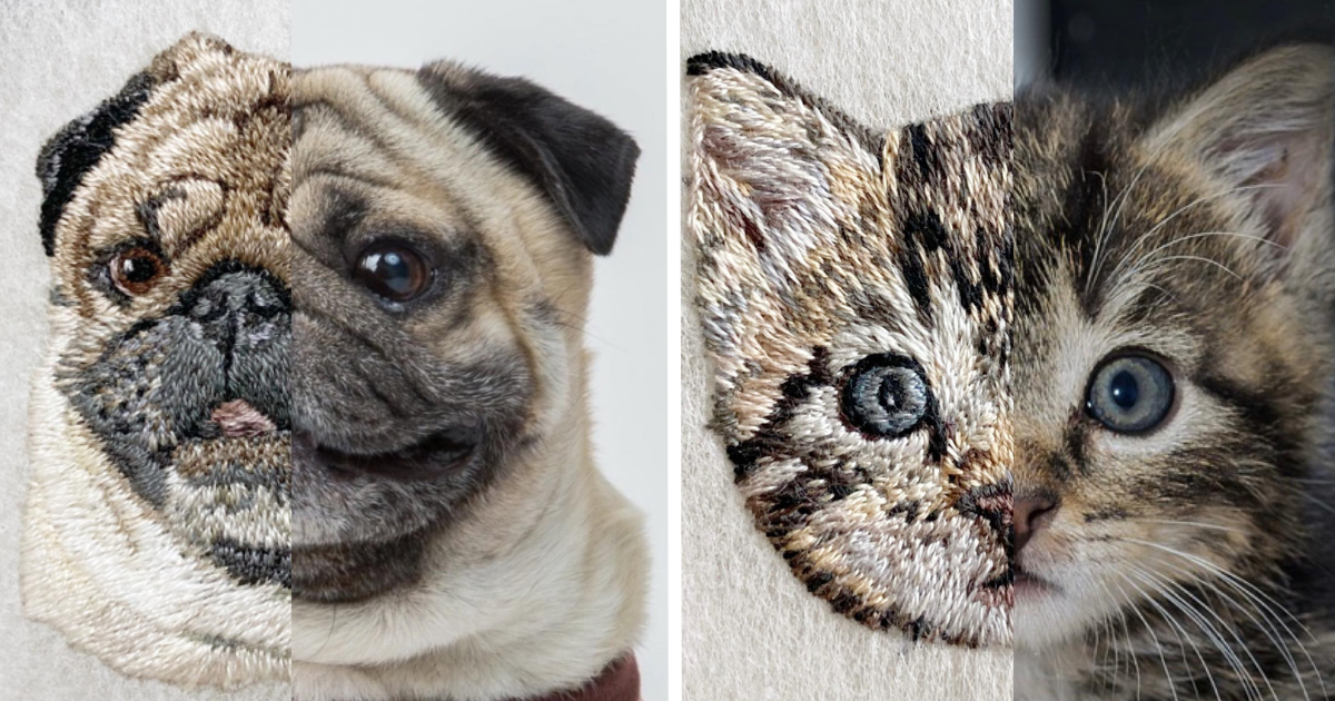 10 Incredibly-Detailed Embroidered Animals Created By Yuki Nanatsuki