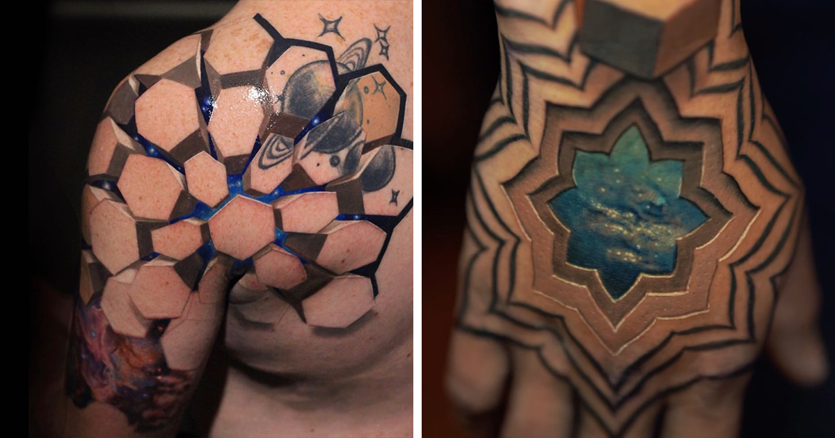 25 Times This Artist Created Breathtaking 3D Tattoos Bringing Imaginary Realms To The Surface