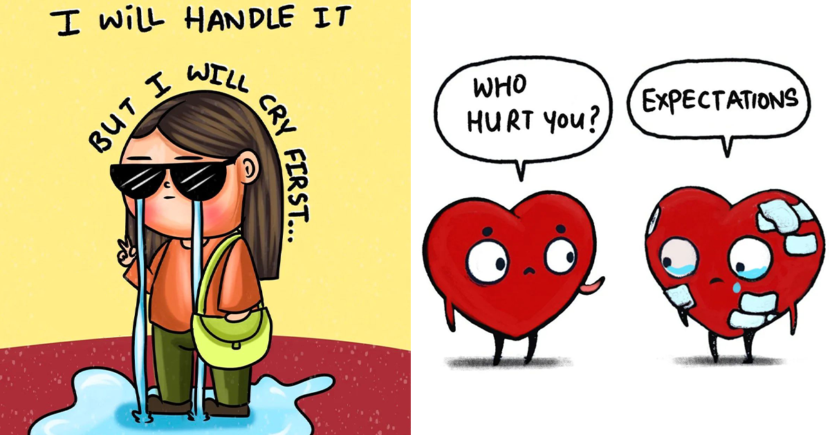 25 Times This Artist Illustrated Funny Comics That Most Women Might Relate To