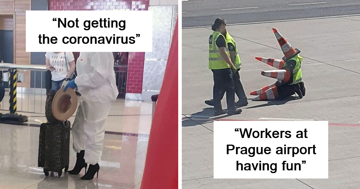 40 Funny Photos That Capture The Chaos Of An Airport Environment