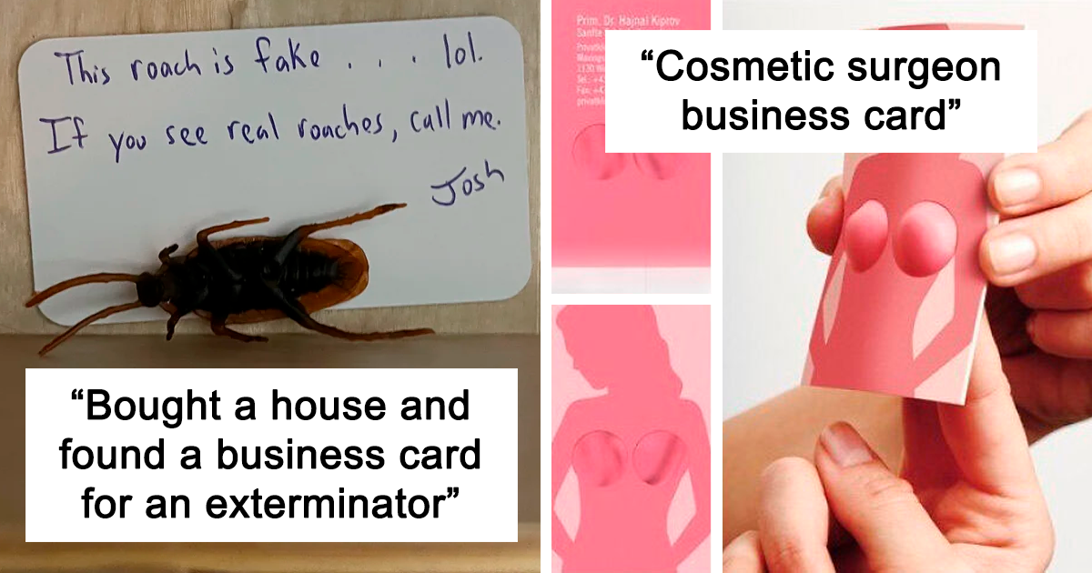 “Tiny Water Fountain As His Business Card”: 40 Genius Business Cards