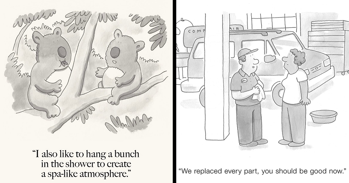 25 Silly Single-Panel Comics By New Yorker Cartoonist Drew Panckeri