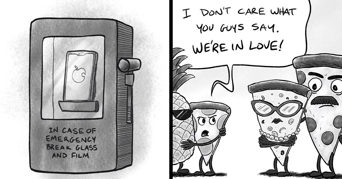 25 Hilarious One-Panel Comics From The Imaginative Duo Known As "Quickies"
