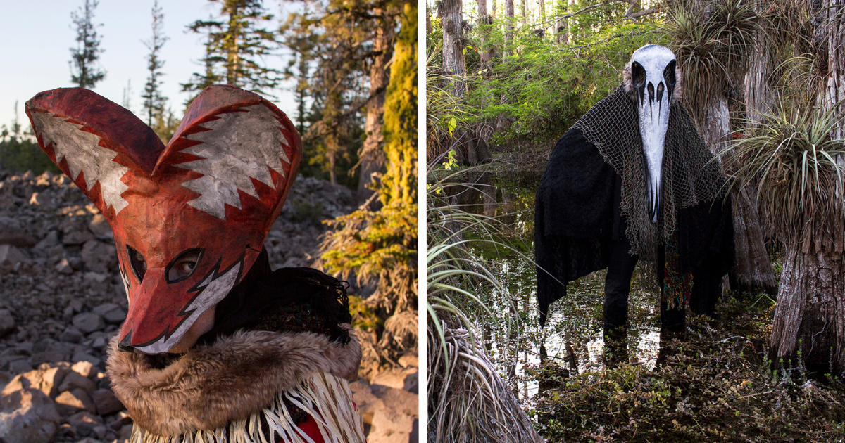 Papier Mâché Masks By Jym Davis Take Flight In Mystical Elegance