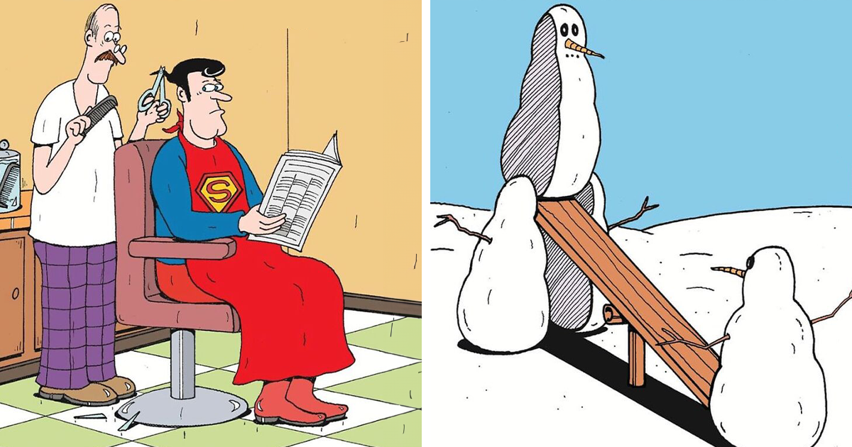20 Hilarious Scenarios Illustrated In Humorous Comics by Leigh Rubin