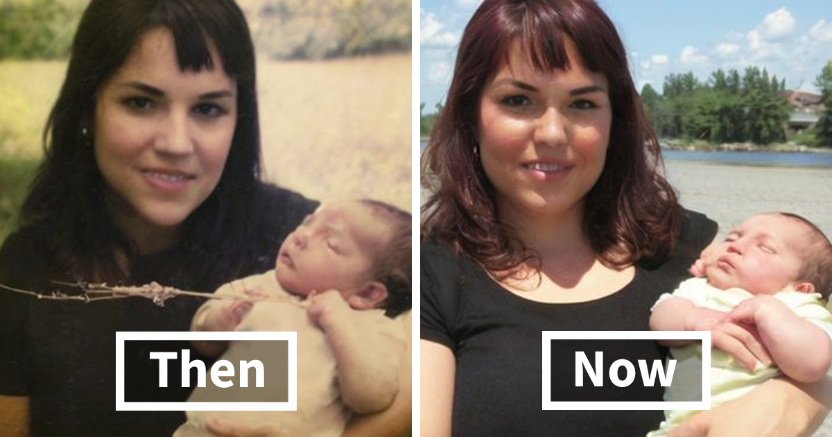 40 Wholesome Recreations Of Photos Taken Many Years Ago